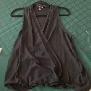Forever 21 Sheer Black Blouse